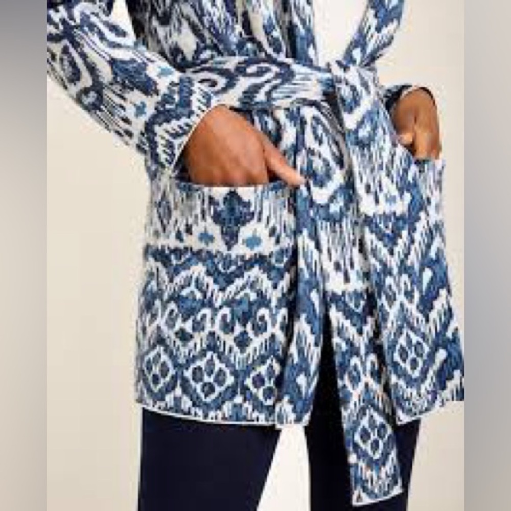 TOMMY BAHAMA- Ikat open front cardigan - Picture 7 of 12
